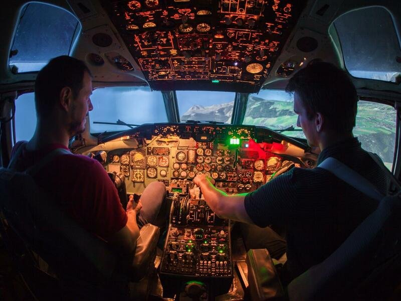 Letecký simulátor DC-9 + let v Dynamic WT-9