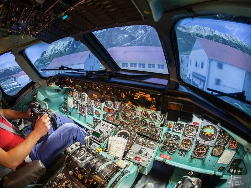 Letecký simulátor DC-9 + let v Dynamic WT-9