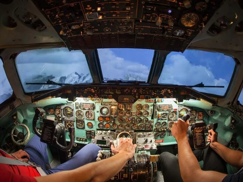 Letecký simulátor DC-9 + let v Dynamic WT-9