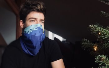 Antivirový nákrčník na podporu CF Hero: modrý