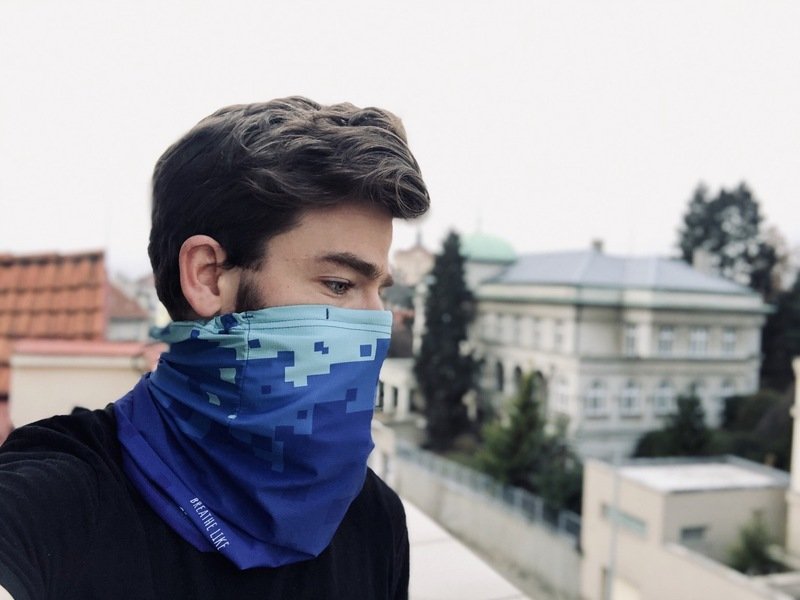 Antivirový nákrčník na podporu CF Hero: modrý