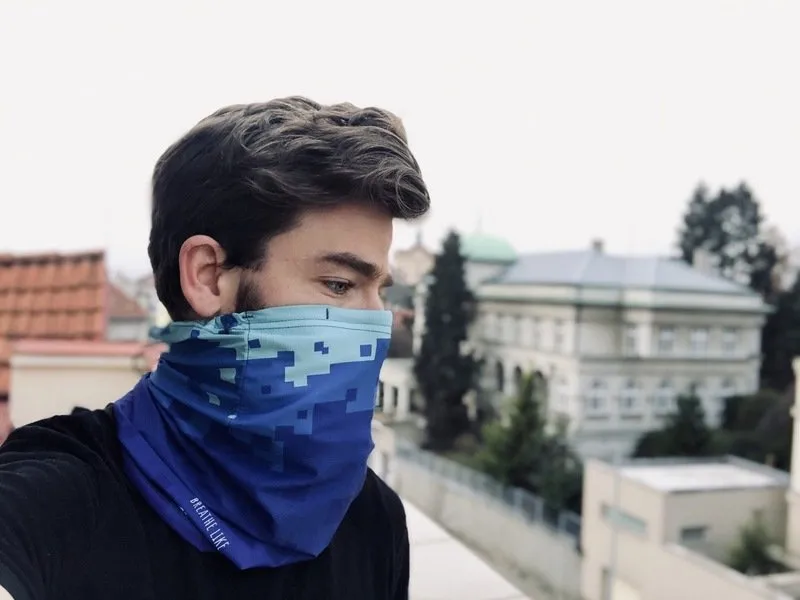 Antivirový nákrčník na podporu CF Hero: modrý