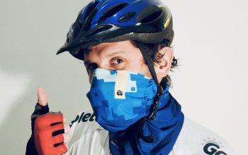 Antivirový nákrčník na podporu CF Hero: modrý