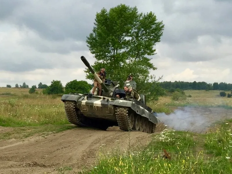 Jízda v obrněném bojovém tanku T-55