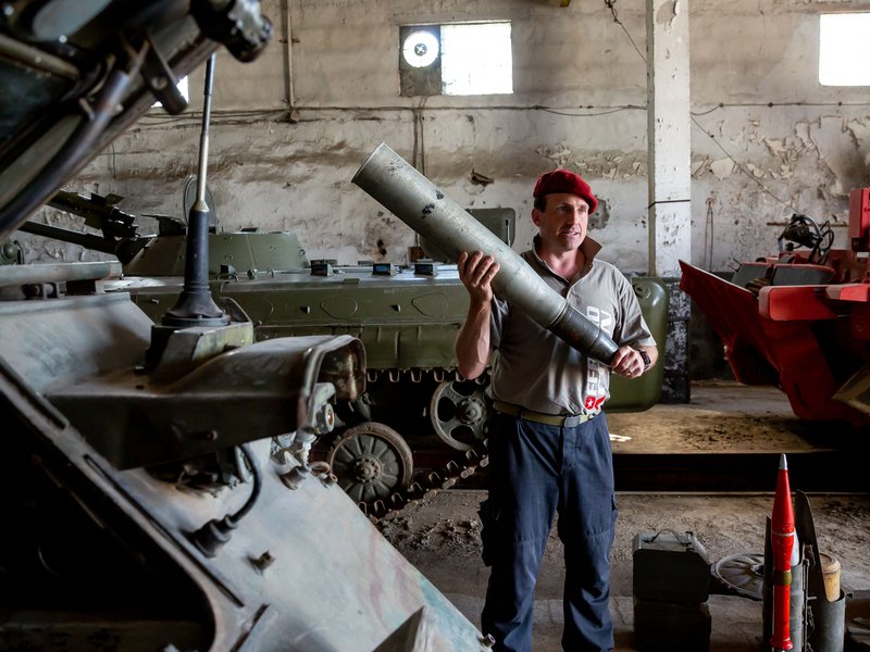 Jízda v obrněném bojovém tanku T-55