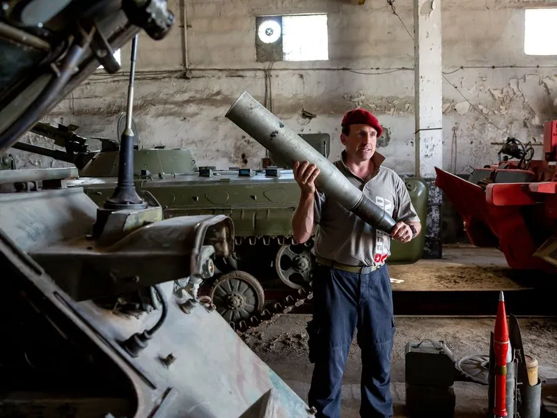 Jízda v obrněném bojovém tanku T-55