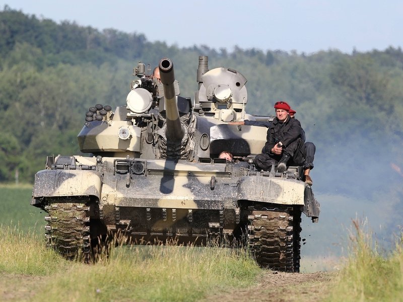 Jízda v obrněném bojovém tanku T-55