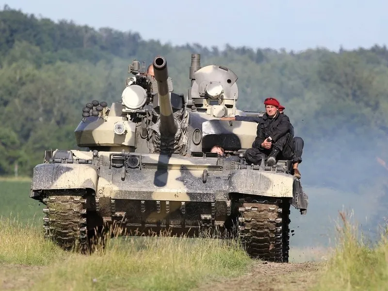 Jízda v obrněném bojovém tanku T-55