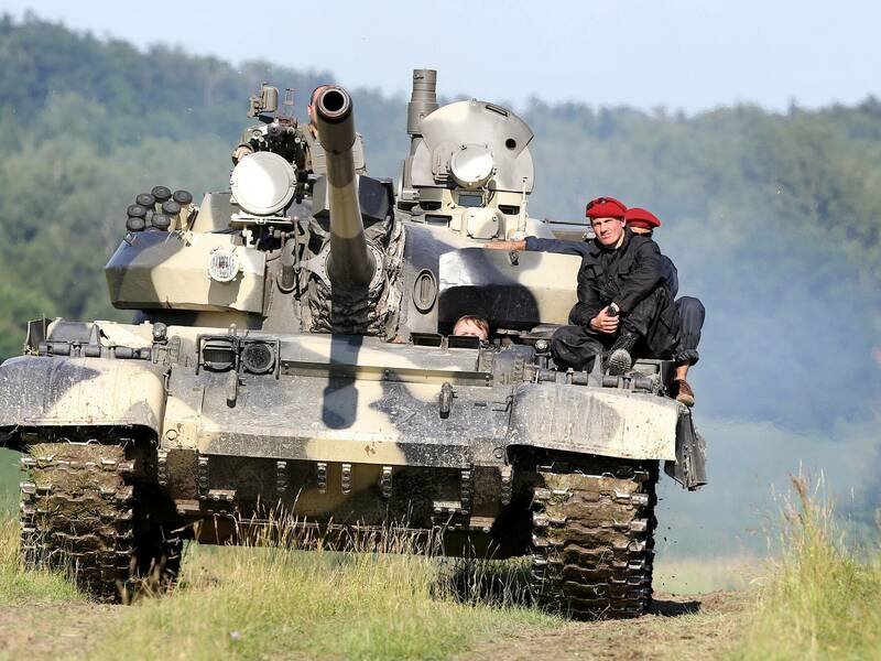 Jízda v obrněném bojovém tanku T-55