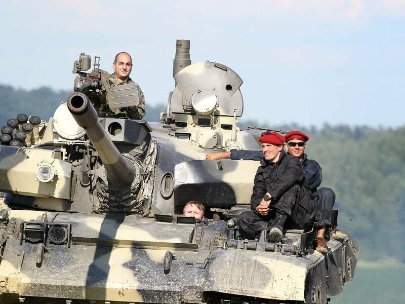Jízda v obrněném bojovém tanku T-55