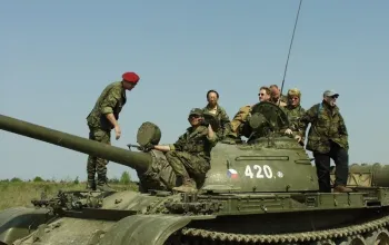 Jízda v obrněném bojovém tanku T-55