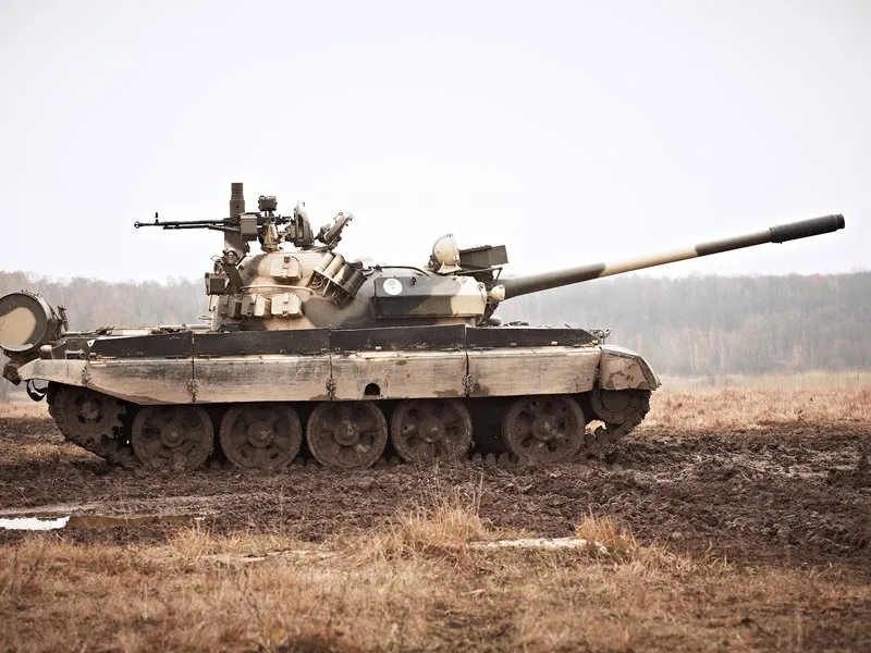 Jízda v obrněném bojovém tanku T-55
