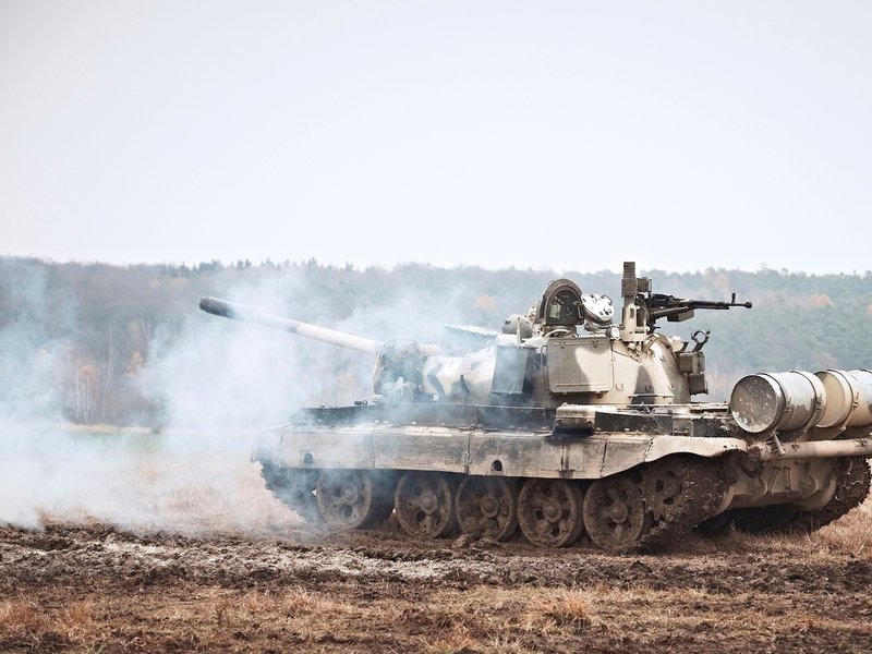 Řízení tanku T-55 a BVP-1 + střelba na střelnici