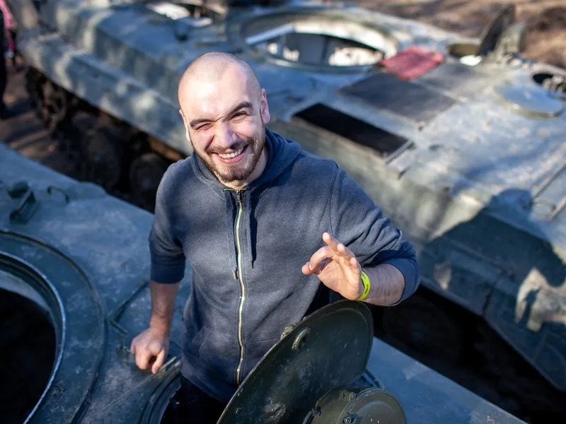 Řízení tanku T-55 a BVP-1 + střelba na střelnici