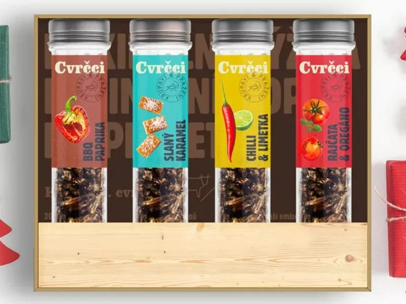 Gurmánské balení křupavých pražených cvrčků