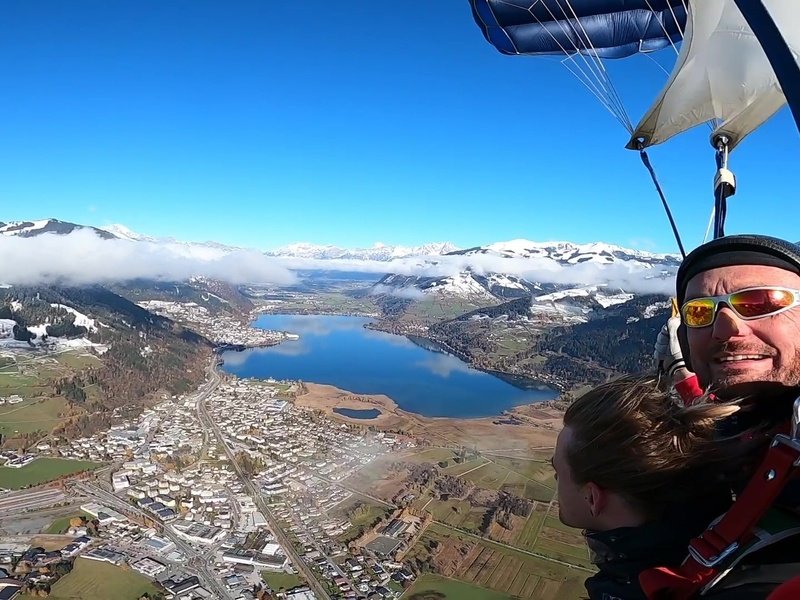 Tandemový seskok padákem v Rakousku: Zell am See