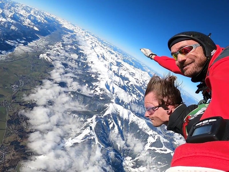 Tandemový seskok padákem v Rakousku: Zell am See