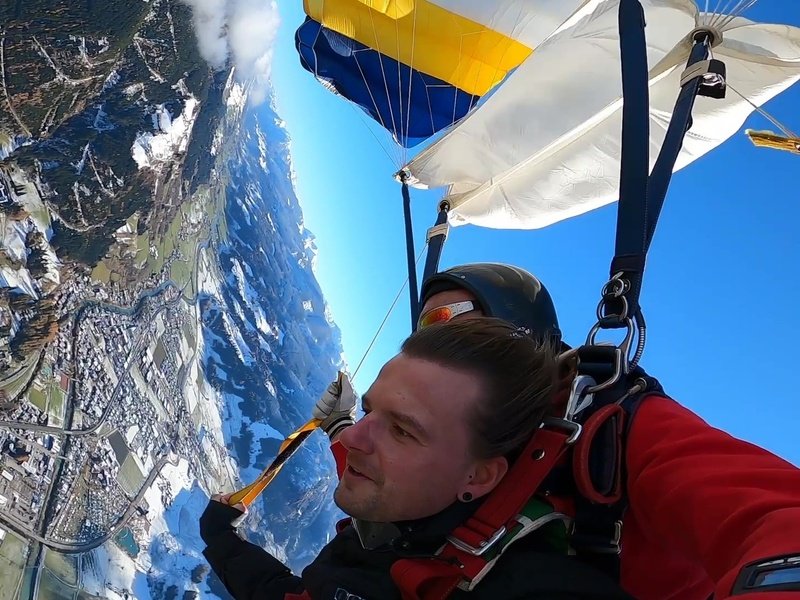 Tandemový seskok padákem v Rakousku: Zell am See
