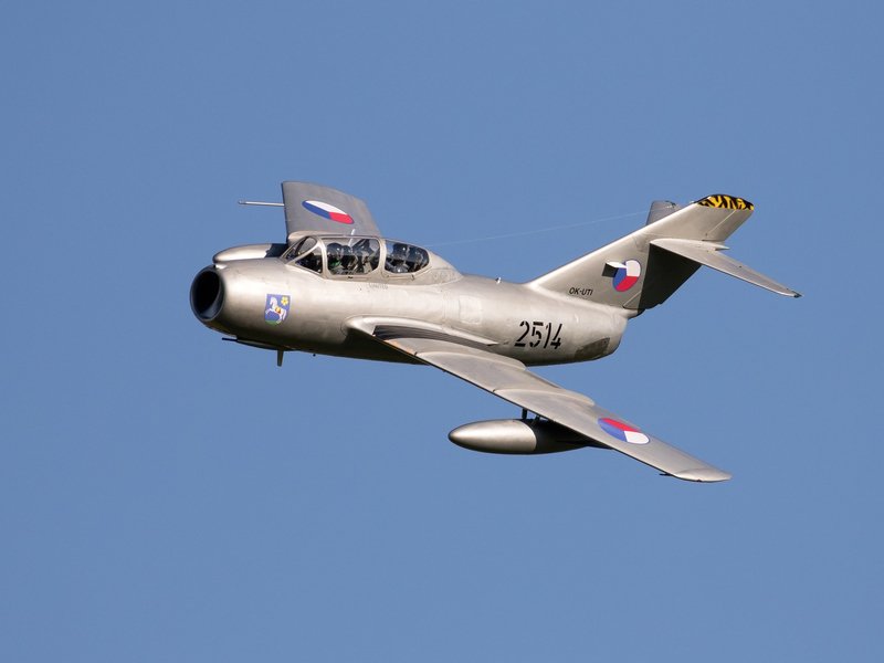 Let unikátní českou stíhačkou MiG-15: Hradec Králové