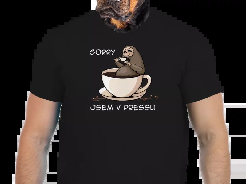 Vtipné tričko Bastard: V pressu