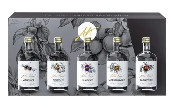 Dárkové balení luxusních ovocných pálenek: 5×0,05 l