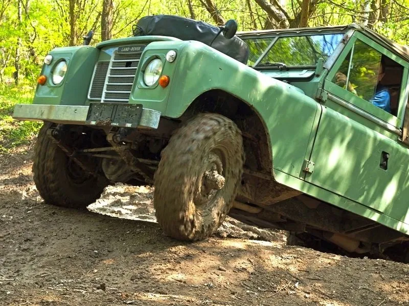 Land Rover off-road - testovací trénink