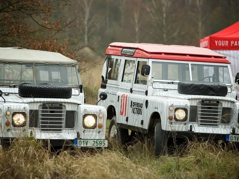 Land Rover off-road - testovací trénink