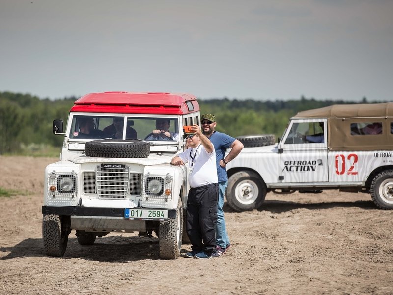 Land Rover off-road - testovací trénink