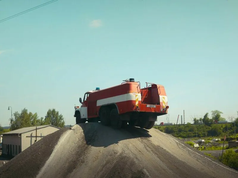 Jízda hasičským veteránem Tatra 148 v Ostravě