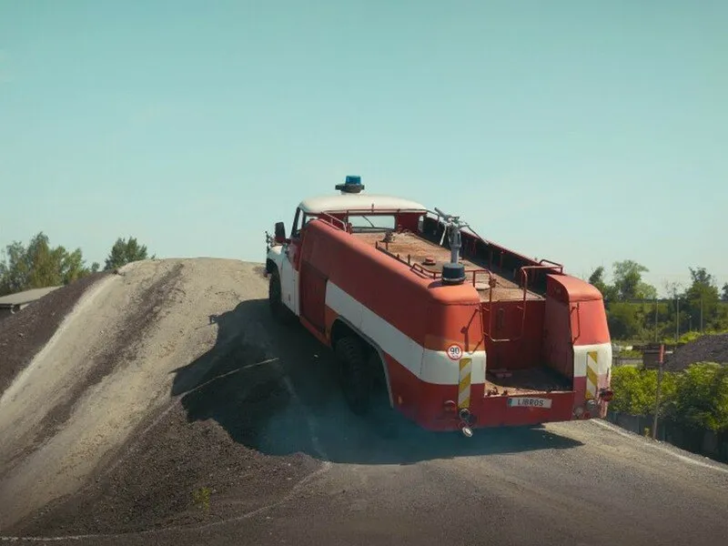 Jízda hasičským veteránem Tatra 148 v Ostravě