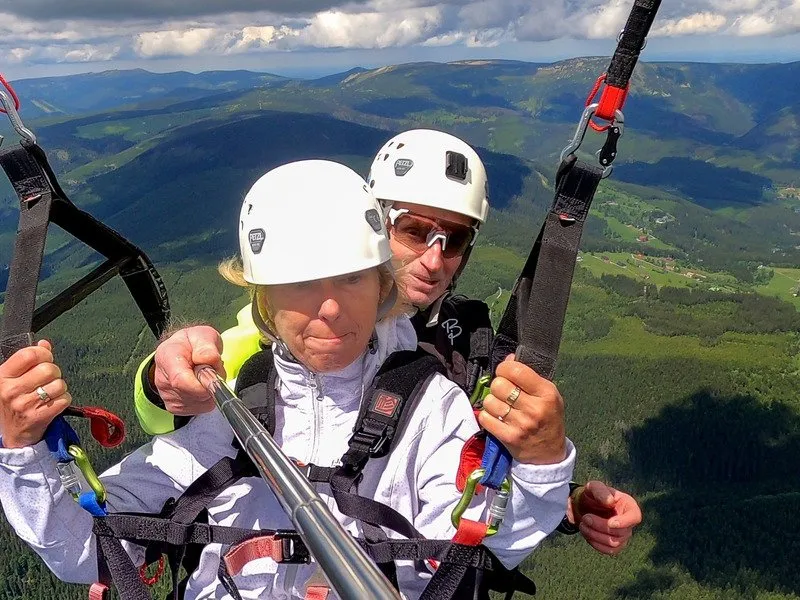 Tandem paragliding po celé ČR jako dárek