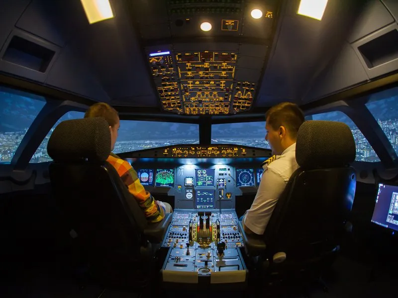Autentický simulátor letu v Aibusu A320: Praha
