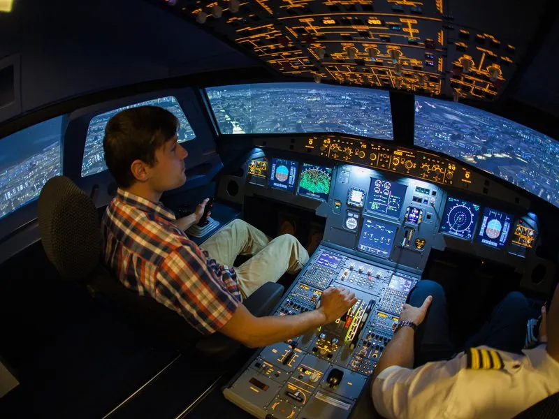 Autentický simulátor letu v Aibusu A320: Praha