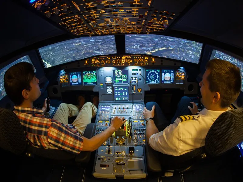 Autentický simulátor letu v Aibusu A320: Praha