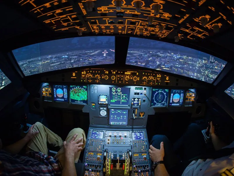 Autentický simulátor letu v Aibusu A320: Praha
