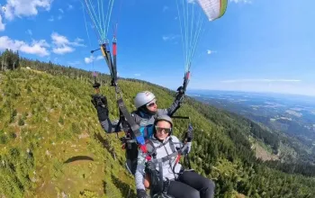 Akrobatický tandem paragliding
