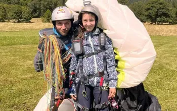 Akrobatický tandem paragliding