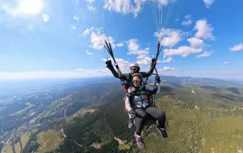 Akrobatický tandem paragliding