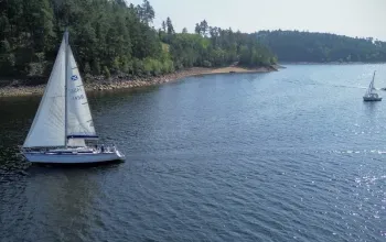 Plavba plachetnicí na Orlíku s kapitánem