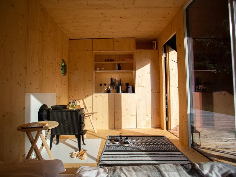 Ubytování: Tiny house s vlastní saunou