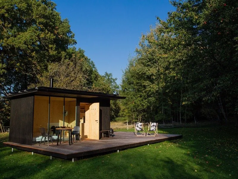 Ubytování: Tiny house s vlastní saunou