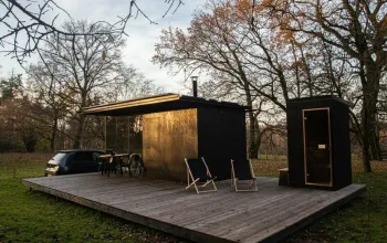 Ubytování: Tiny house s vlastní saunou
