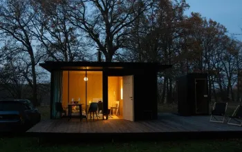 Ubytování: Tiny house s vlastní saunou