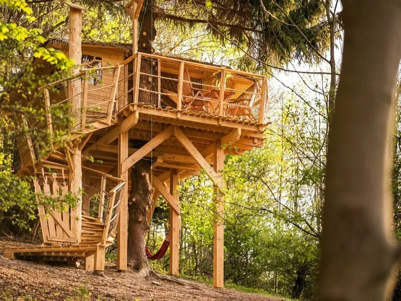 Ubytování v treehousu se saunou a výhledem na Ještěd