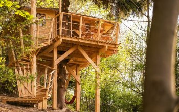 Ubytování v treehousu se saunou a výhledem na Ještěd