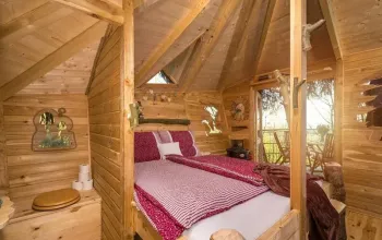 Ubytování v treehousu se saunou a výhledem na Ještěd
