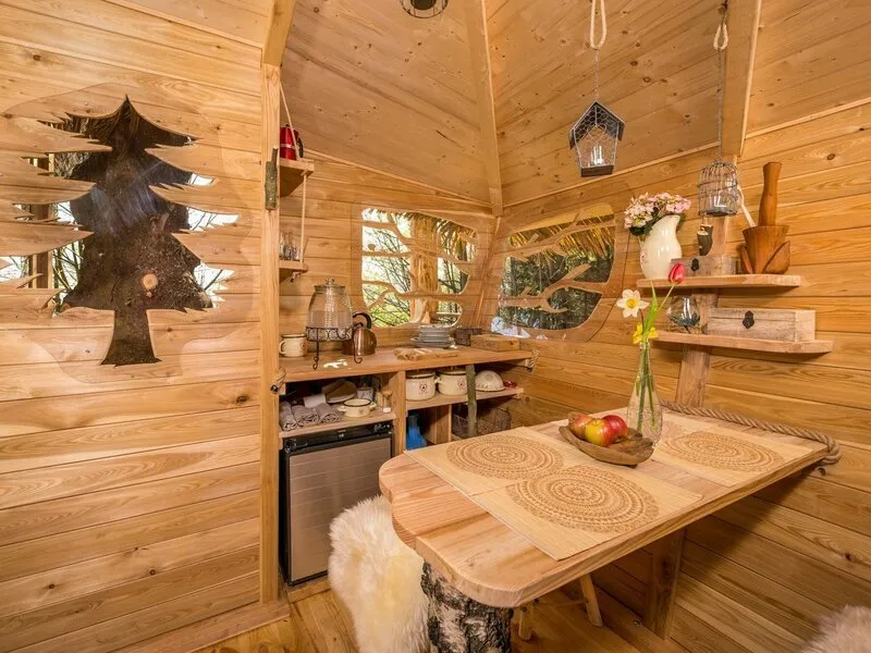Ubytování v treehousu se saunou a výhledem na Ještěd