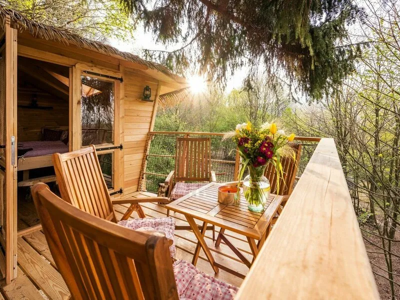 Ubytování v treehousu se saunou a výhledem na Ještěd