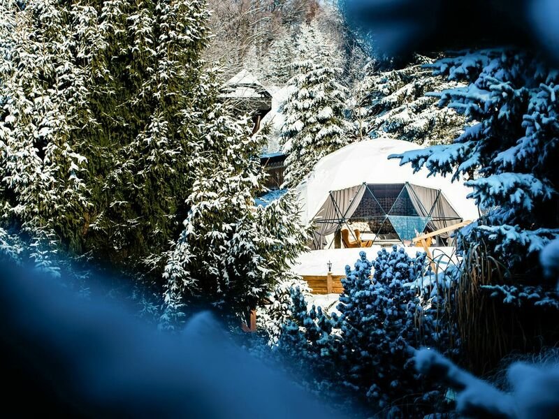 Glamping v Beskydech s wellness a snídaní