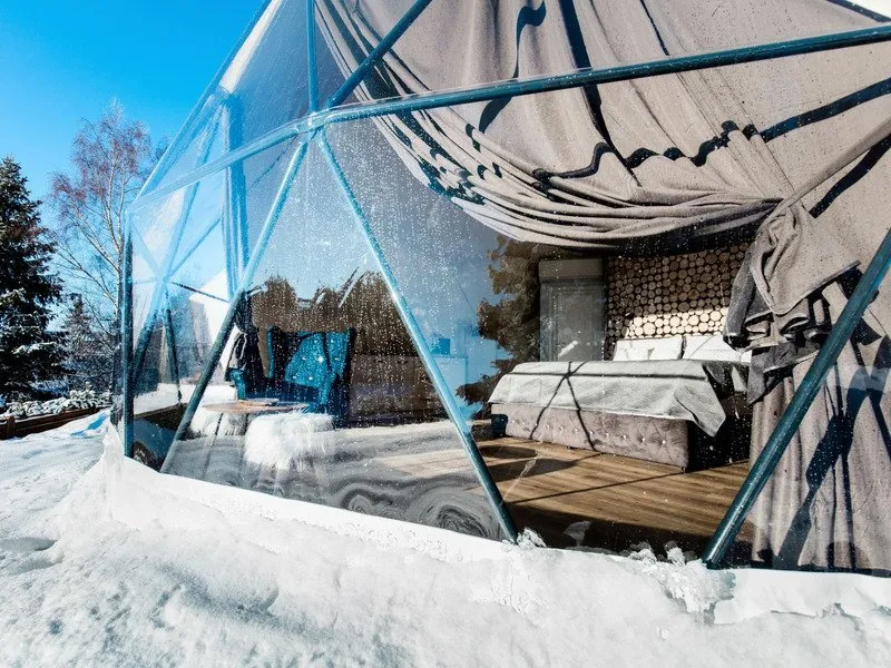 Glamping v Beskydech s wellness a snídaní